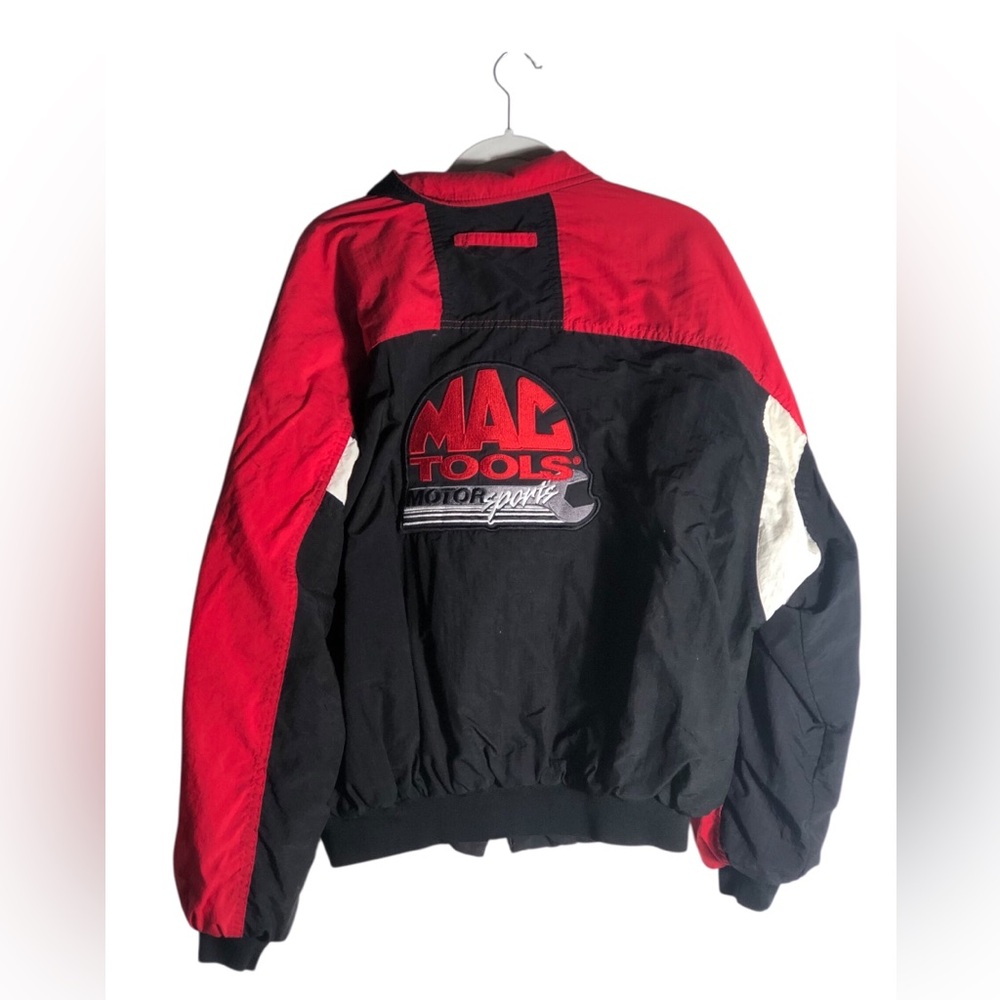 Swingster MAC Tools 1990’s Racing Jacket Sz XL Back Patch Red/Black